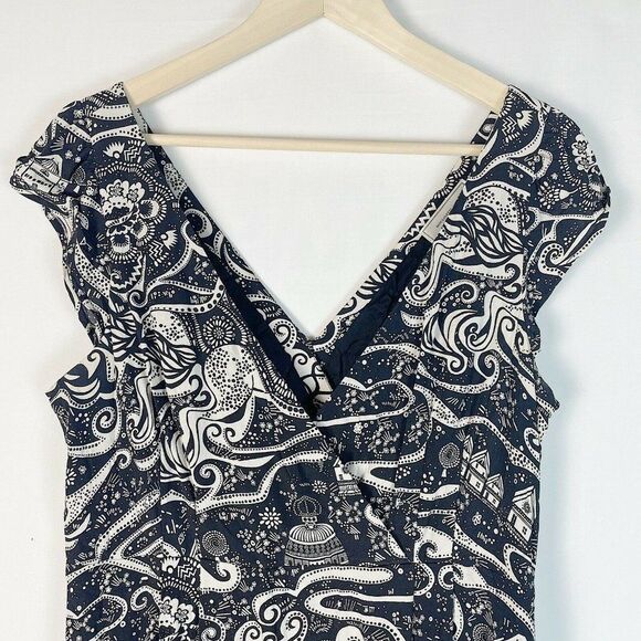 Anthro Moulinette Soeurs Swirling Villages dress - Picture 3 of 8